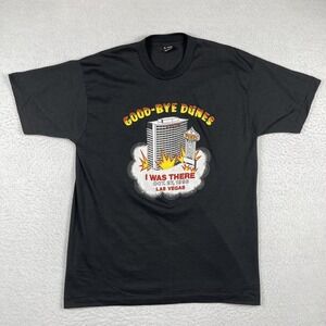 Fruit of the Loom T-Shirt Mens XL Black Good-Bye Dunes Las Vegas 1993 Vintage